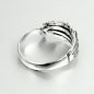 Preview: etNox Skeletthand Ring aus 925 Silber Schmuck I Geschenkidee Gothik & Heavy Metals Fans