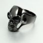 Preview: black skull ring schmuck