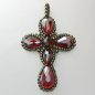 Preview: Etnox Kristall Kreuz rot - Red Crystal Cross