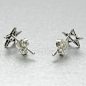 Preview: Pair of earrings made of 925 silver - pentagram