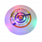 Preview: Red flying disc with LED