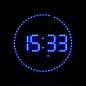 Preview: Blue LED wall clock