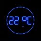 Preview: Blue LED wall clock