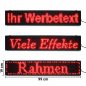 Preview: LED-Laufschrift 99x19 cm Rot WiFi Reklameschild Innenbereich P10 I 1m 100cm I Programmierbar Wifi Wlan per App IOS Android & Windows kompatibel