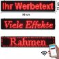 Preview: LED-Laufschrift 99x19 rotes LED-Display WiFi