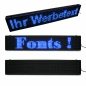 Preview: led lauftexte schaufenster blaue laufschrift