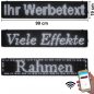 Preview: LED-Laufschrift 99x19 weißes  LED-Display WiFi
