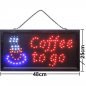 Preview: Coffee to go Leuchttafel Schild