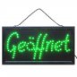 Preview: LED-Schaufensterschild Geöffnet grün