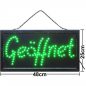Preview: LED Schild Geöffnet grün 48x25 cm Geschäft Open Offen Innenbereich I Offen Leuchtschild Türschild
