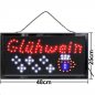 Preview: LED Glühwein Schild leuchtend