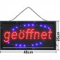 Preview: LED Geöffnet Schild leuchtbuchstaben