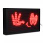 Preview: LED ticker 72x40 cm red WiFi advertising sign indoors P10