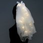 Preview: LED-Brautschleier mit Schleife