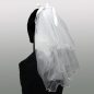 Preview: White pearl bridal veil luminous