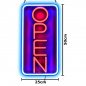 Preview: Open sign neon optics in red and blue