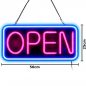 Preview: Neon sign OPEN 50 x 25 cm