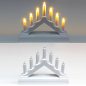 Preview: Porzellan-Stil Weihnachtskerzen Brücke