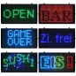 Preview: LED Leuchtschild mehrfarbig