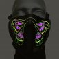 Preview: Schmetterling Gesichtsmaske LED-Maske leuchtende Tiermaske