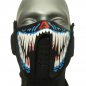 Preview: Leuchtende Monstermaske I Karenval & Fasching LED Maske Kostüm Erwachsene 2024 I Gruselige Halloweenmaske Männer-Maske Frauenmasken Kinder