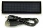 Preview: USB LED-Schild Laufschrift weiß 12 x 48 Pixel