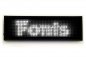 Preview: USB LED-Schild Laufschrift weiß 12 x 48 Pixel