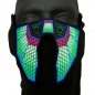 Preview: Ucult Soundaktivierte LED-Equalizer-Maske Ravemaske Mundmaske I Festivals Konzerte & Party Outfit