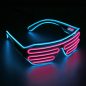 Preview: led brille shutter pink hellblau blinkend
