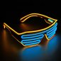 Preview: led brille shutter orange blau blinkend