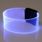 Preview: Transparentes LED-Armband mit Magnetverschluß I Leuchtarmbänder blau rot grün pink I Festival-Armband  Schlagerparty & Konzertarmband
