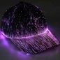 Preview: LED Glasfaser-Cap I Leuchtkappe LED-Mütze mit 7 leuchtenden Farben & 11 Leuchtfunktionen I  Leuchtendes Basecap akkubetrieben