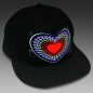 Preview: Leuchtende Herz Snapback Cap Ucult I Leuchtende Partymütze mit 5 Leuchtoptionen I Muttertagsgeschenk I  Festivaloutfit I Schlagerparty Mütze