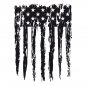 Preview: USA-Flagge T-Shirt Damen I USA Amerika Shirt Stars and Stripes I  Shirt weiß
