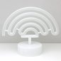 Preview: LED-Regenbogen Neon Leuchte mit Aufsteller | Pride Tisch Neon Regenbogen Nachlicht I Regenbogen-Lampe Schlafzimmer-Dekoration