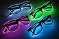 Preview: Soundsensitive LED-Brille transparent