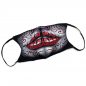 Preview: Glow in the Dark Maske Mund UV Alltagsmaske mit Leuchteffekt
