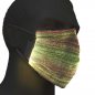 Preview: Wiederaufladbare Multicolor LED Festival Maske11 Leuchtfunktionen I  leuchtende  Maske Party Faschingsmaske Rave Techno Festival Maske