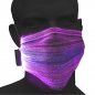 Preview: Wiederaufladbare Multicolor LED Festival Maske11 Leuchtfunktionen I  leuchtende  Maske Party Faschingsmaske Rave Techno Festival Maske