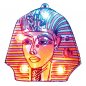 Preview: LED-Anstecker Pharao Blinky Anstecker Brosche