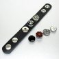 Preview: Wechselschmuck Lederarmband Basis (ohne Chunks Clickbuttons I Druckknöpfe )