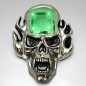 Preview: totenkopf gürtelschnalle mit led