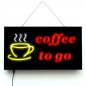 Preview: coffee to go Werbeschild