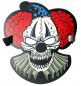 Preview: Totenkopf-Clown Leucht-Maske