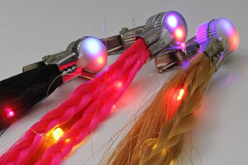 LED Flashing Hair Braids