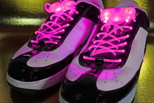 led-schnüsenkel pink leds