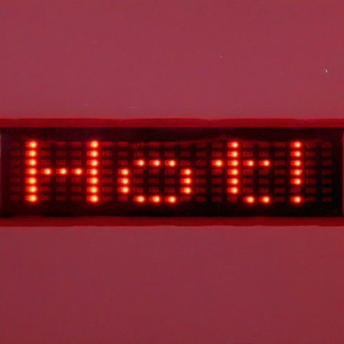 LED T-Shirt mit Laufschrift blau xxs-xl programmierbar Erwachsene & Kinder Unisex