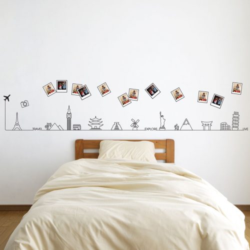 Glow in the Dark Wall Deco world sight monuments