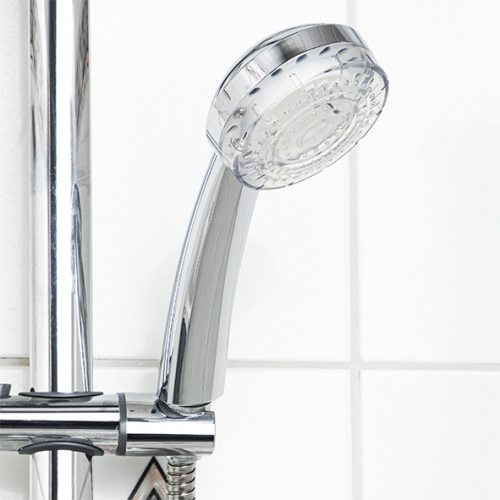 Shower head with LED lighting
