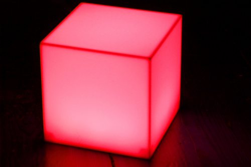 LED-Würfel mit Farbwechsel Deko Lampe Leuchtwürfel